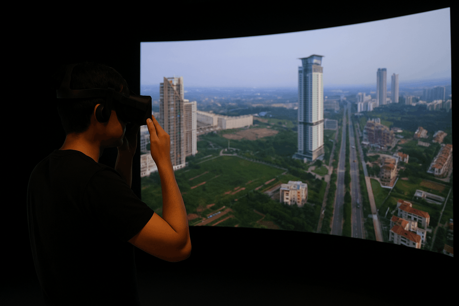 Virtual reality real estate walkthrough experience