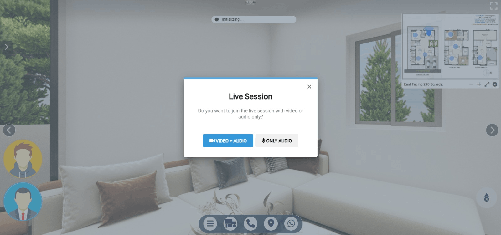 Live 360° Video Call